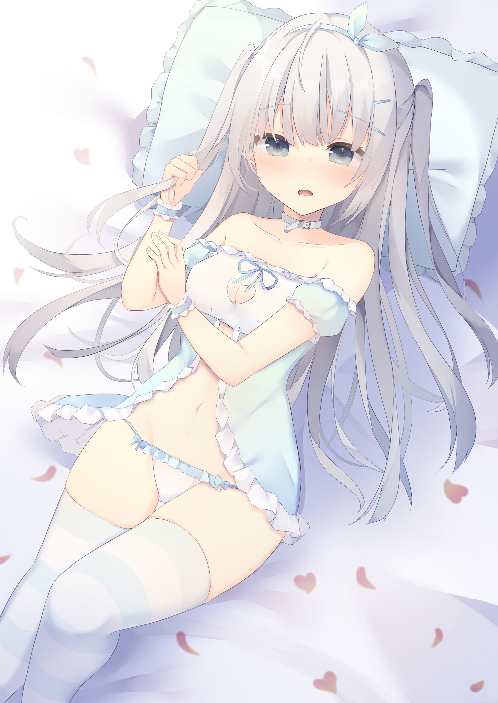 yande.re 542106 cleavage lingerie pantsu thighhighs tsuruse.jpg