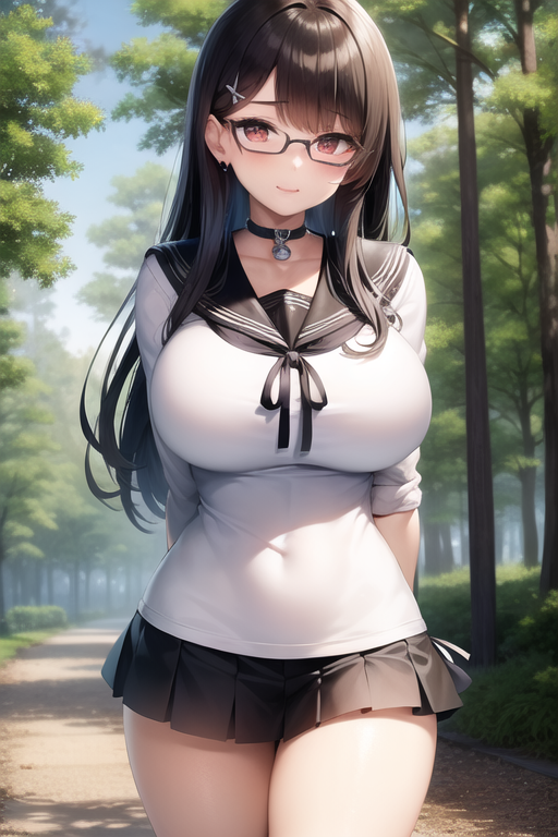 00676-874175861-1girl,serafuku,standing, watch,glasses,earing,huge large breasts.png