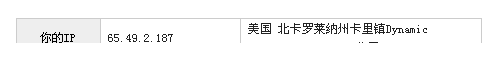 我的IP地址显示我位于美国。。。